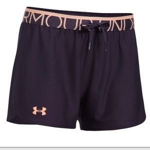 Purple Under Armor Play Up Shorts